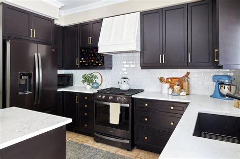 color cabinets and black stainless steel appliances|black stainless steel kitchen cabinets colors.